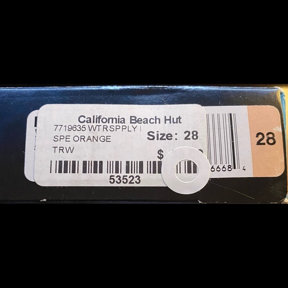 🆕 SPEEDO WOMEN'S ONE PIECE. TIE DYE FLYBACK. ORANGE/WHITE. Sz. 28. NWT. #0159 - Picture 15 of 15